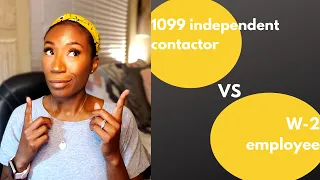 Being being hired as a 1099 independent contractor vs. a W-2 employee.