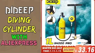 DIDEEP Mini Scuba Diving Cylinder Oxygen Tank Set from Aliexpress || Gadget Express