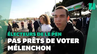 On a parlé de Jean-Luc Mélenchon au meeting de Marine Le Pen