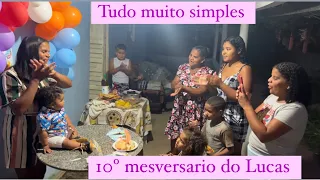 PREPARATIVOS + 10º MESVERSARIO DO LUCAS TEMA MUNDO BITA / tudo simples e perfeito