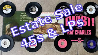 Estate Sale Rock & Roll 45s & Some Jazz LP Vinyl Record Finds