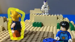 Son Goku goes Super Sayian for the first time in Lego!