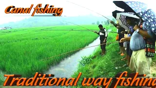 Hook Fishing In Nepal||Traditional Fishing Using Bamboo Rod