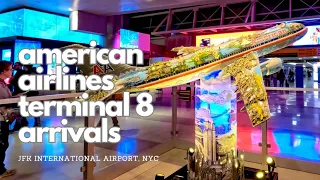 JFK Airport Terminal 8 Walk: From the Plane to Taxi's & Ride Shares Pickup