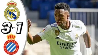 Real Madrid vs Espanyol 3-1 - All Goals & Extended Highlights - 2023 HD (Vini JR Goal)