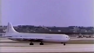 Convair XC-99 takeoff in color