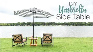 DIY Umbrella Stand Side Table