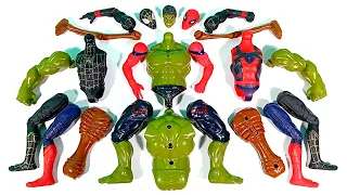 Merakit Mainan Spider-Man, Hulk Smash, Siren Head, Black Spider-Man Avengers Superhero Toys