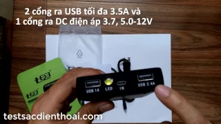 Box sạc 5 pin Qidian 185-TY ra điện áp 3.7, 5-13V