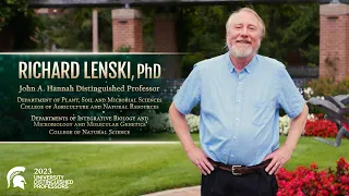 Richard Lenski | University Distinguished Professors | Michigan State University