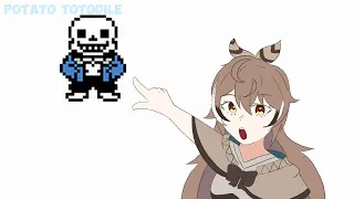 Mumei meets Sans Undertale (Hololive Animatic)