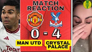 UNITED ARE A DISGRACE! | CRYSTAL PALACE 4-0 MANCHESTER UNITED | Instant #MUFC Fan MATCH REACTION