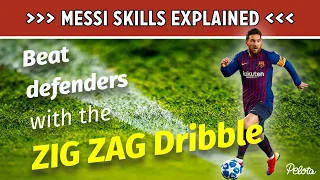 How To Do Messi Skills In Football - Zig Zag Dribble Tutorial (+ Training Drills)