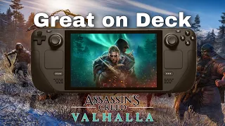 Can't belive it runs this good | Assassin's Creed Valhalla | Steam Deck | Steam OS | FSR On |