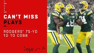 Rodgers & Cobb's 75-Yd TD Connection to Take the Lead!
