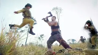 {Anti-Japanese Kung Fu Film} Chinese hunter takes on one hundred Japs special forces with an axe