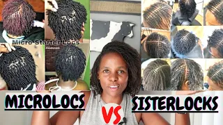 Microlocs Vs Sisterlocks? The REAL Difference? #microlocs #sisterlocks #locs