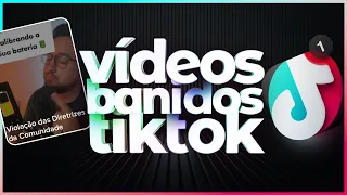 Vídeos Banidos do Tiktok como Resolver