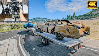 Chevrolet Chevelle Malibu SS | REALISTIC REBUILDING CONVOY | BeamNG.Drive | MOZA R5 gameplay