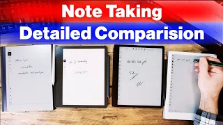 Detailed E-Ink Tablet Note Taking Comparison