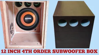 12 INCH 4TH ORDER SUBWOOFER BOX MAKING IN TAMIL