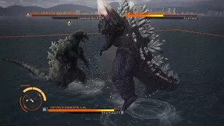 Godzilla (PS4) Online VS: SpaceGodzilla vs. Godzilla (1964) vs. Burning Godzilla