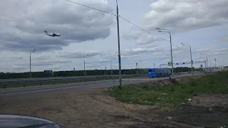 Посадка ИЛ-76МД в Шереметьево-1