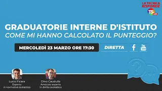 Graduatorie interne d'istituto: come mi hanno calcolato il punteggio?