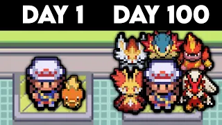 I Survived 100 Days As A Fire Type Gym Leader In This Pokemon Game