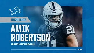 Amik Robertson Highlights | Detroit Lions