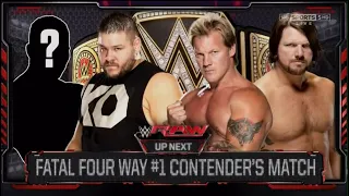 AJ Styles vs Cesaro vs Kevin Owens vs Chris Jericho - Raw 2016