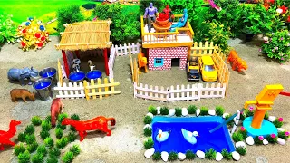 Diy Tractor Farm Diorama  House For Cow, Goat, Horse house | Amazing aquarium Mini Hand Pump #99