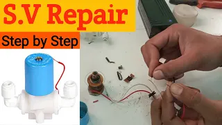 Solenoid valve repair | RO ka SV ghr pr apne aap se kese repair kre || step by step ||