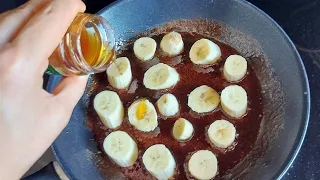 Super Easy & Quick Fried Bananas Dessert In 5 Minutes❗Karamellisierte Banane - Das 5 Minuten-Dessert