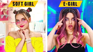 Funny pranks and Girls problems. Soft Girl vs E-Girl