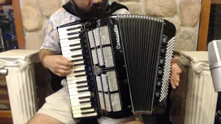 4366 - Black Hollywood Caravelle Piano Accordion LMMH 41 120 $799