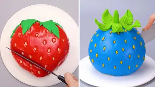 So Yummy 3D Fondant Fruit Cake Look Like Real | Homemade Chocolate Cake Decorating Idea