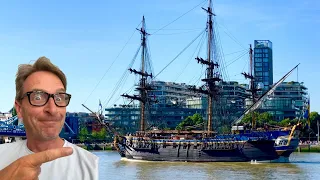 The Worlds Largest wooden sailing ship arrives in London!