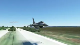 F-16C Fighter Jet Low Flying (MSFS)