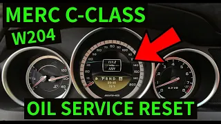 MERCEDES C-CLASS W204 - How To Reset 'Service Overdue' Oil Light