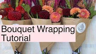 HOW TO WRAP BOUQUETS IN KRAFT PAPER | PepperHarrow Farm