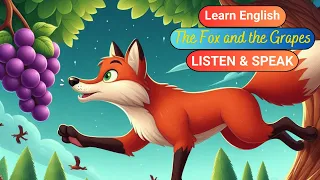 The Fox And The Grapes  | Improve Your English | English Vocabulary & Listening & Speaking Skills.