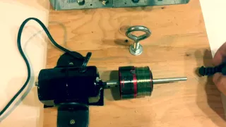 Fishing Line Winder Made With Sewing Machine Motor