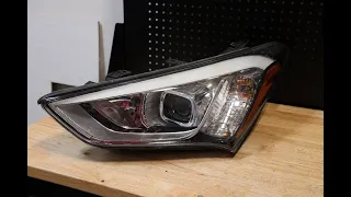 2013-2016 Hyundai Santa Fe Halogen Headlight Disassembly