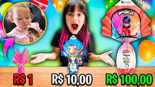 OVOS DE PÁSCOA DE R$1, R$10 OU R$100! | YU e FAMÍLIA