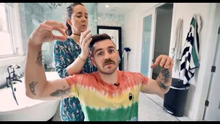 jenna and julien moments that make clip-in bangs *work* for jenna