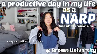 A PRODUCTIVE COLLEGE DAY IN MY LIFE AT BROWN UNIVERSITY (as a regular student)