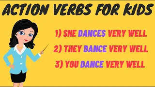Action Verbs For Kids | Kids Vocabulary | Tutway