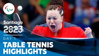 Table Tennis - Day 1 Highlights | Santiago 2023 Parapan American Games