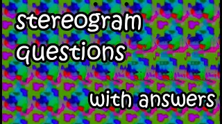 stereoscopic images with answer, magic eye picture, parallel view